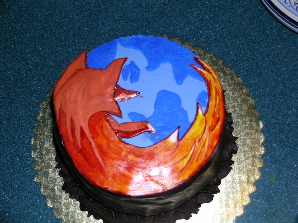 Рекламный торт Mozilla Firefox
