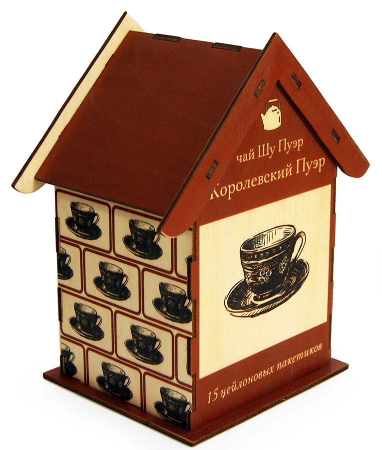 Подарочные наборы чая в коробочках из фанеры, массива и лозы