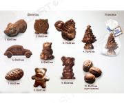 Фигурный шоколад - елочные игрушки