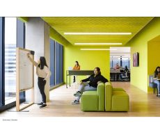 Для улучшения работоспособности сотрудников Adobe покрасил стены в офисе в синий, зелёный и оранжевый