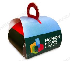 Конфеты в коробочке-сундучке с логотипом Fashion House Group