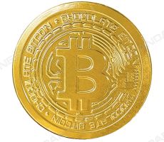 Шоколадная монета Bitcoin