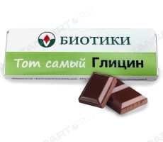 Шоколад 25 г с логотипом компании Биотики