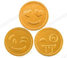Монетки-улыбочки на День смеха