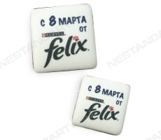 Печенье с печатью логотипа Felix от Purina