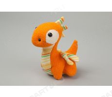 Мягкая игрушка Дракон-антистресс оранжевый