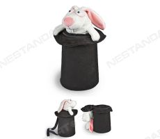 Мягкий кролик в шляпе - рюкзачок для конфет