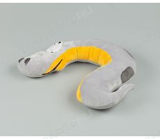 Новогодняя игрушка - змея-подушка, подголовник
