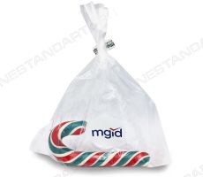 Леденец-трость в пакетике с логотипом Mgid