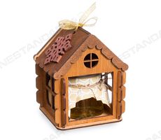 Деревянный домик с медом или вареньем