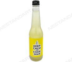 Лимонад с надписью Keep Calm and Code Java