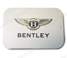 Освежающие драже в баночке слайд-тин с металлизированным логотипом Bentley. Лого может быть разных цветов