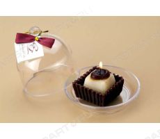 Свеча декоративная в подарочной упаковке «Шоколадное пирожное»