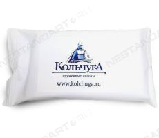 Влажные салфетки в упаковке с логотипом Кольчуги