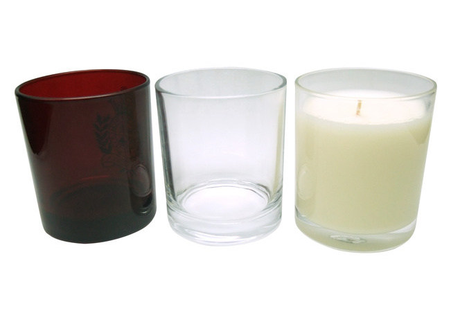 Ароматические свечи в стаканах