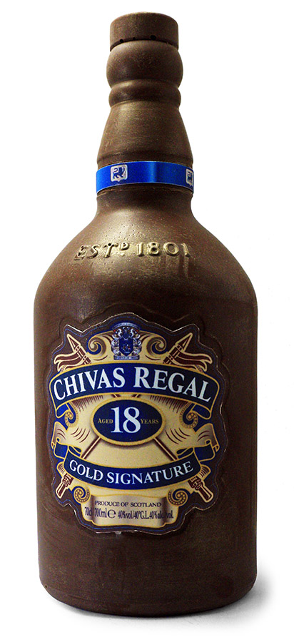 Шоколадная бутылка с логотипом