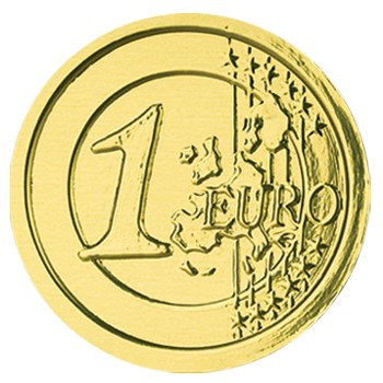 Шоколадная монета Евро