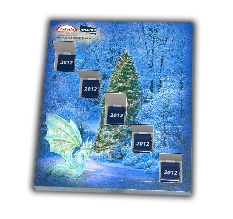 Новогодний адвент-календарь с логотипом
