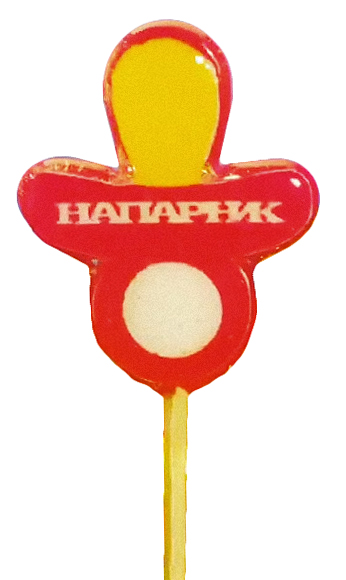 Леденец на палочке с логотипом